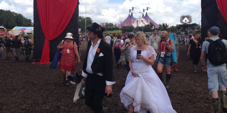 The crazy couple that got married at a music festival
