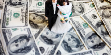 The average cost of a wedding in 2019 and 2020