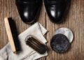 How to clean patent leather shoes that are black?
